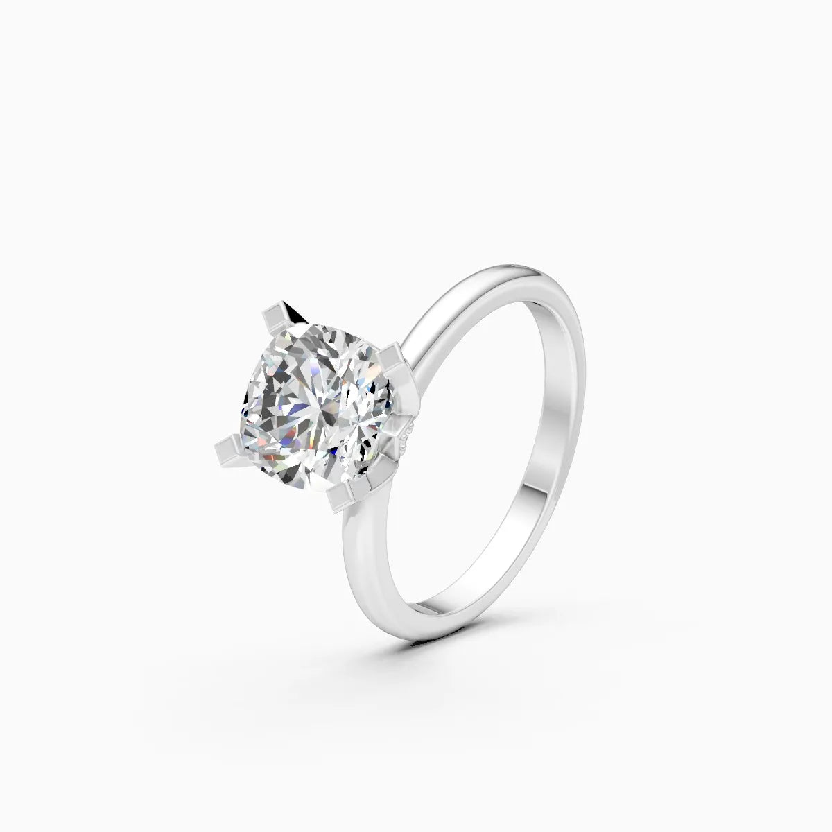 ��Amora | Cushion Lab Grown Diamond Plain Band Ring�� Rings VD_AYN��- Lab Grown Diamonds Jewellery