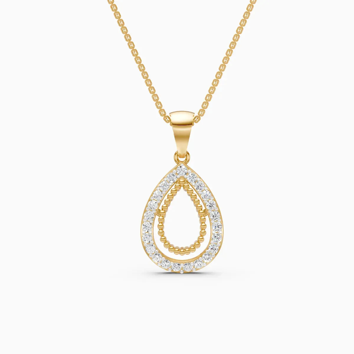 Mira | Teardrop Lab-Grown Diamond Pendant - Nivara