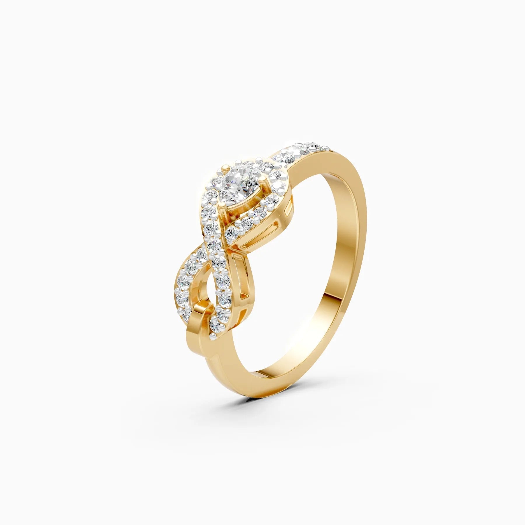 ��Foreva | Infinity Round Lab Grown Diamond Ring�� Rings VD_AYN��- Lab Grown Diamonds Jewellery