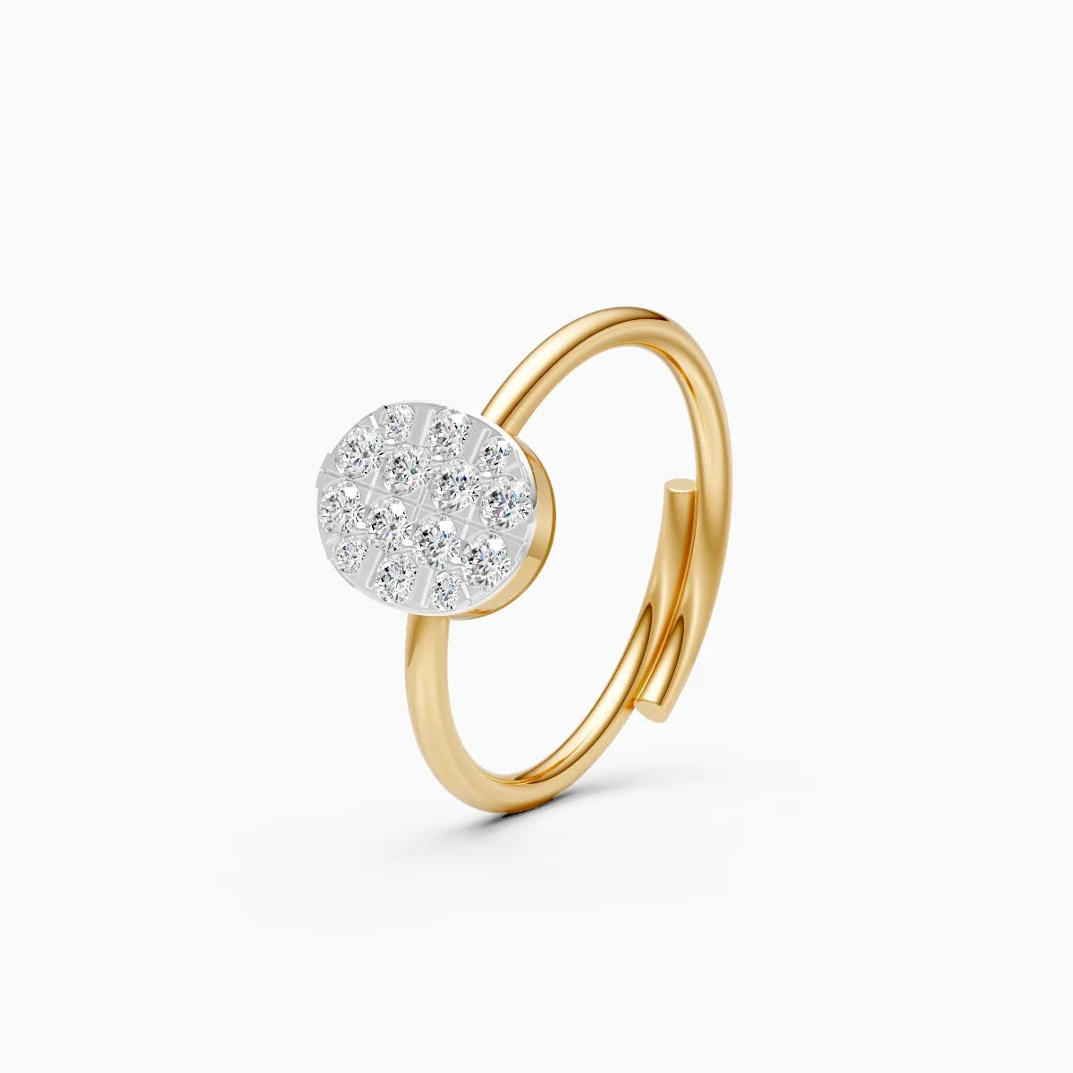 ��Celestia | Round Lab Grown Diamonds Oval Ring�� Rings VD_AYN��- Lab Grown Diamonds Jewellery