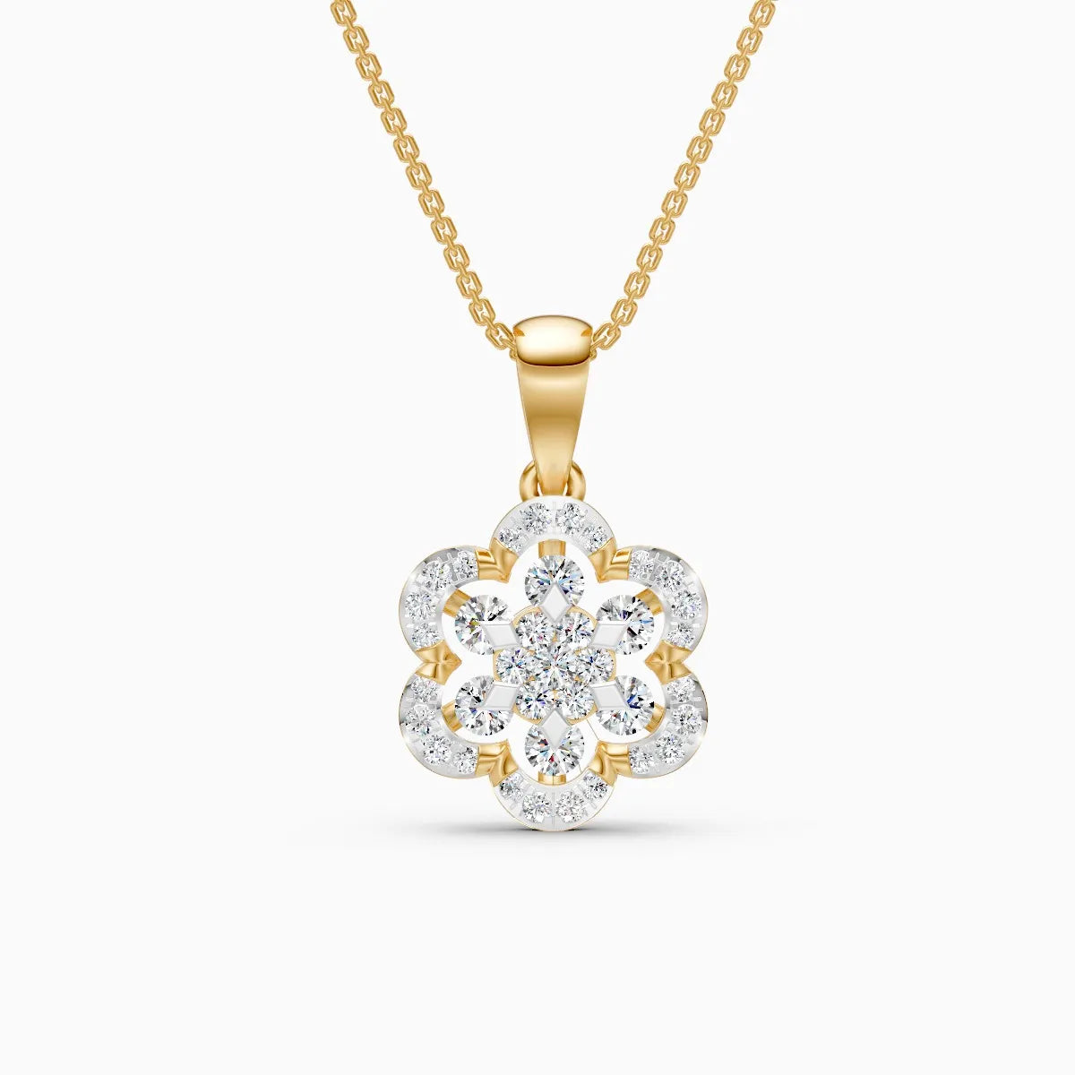 Flora | Dawn Bloom Lab-Grown Diamond Pendant - Nivara