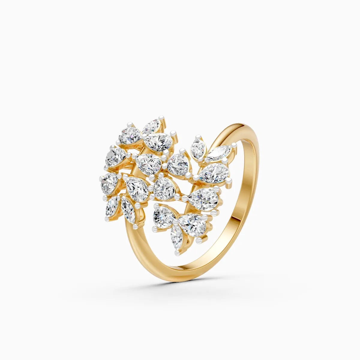  Flora | Pear Lab Grown Diamond Open Ring  Rings VD_AYN - Lab Grown Diamonds Jewellery