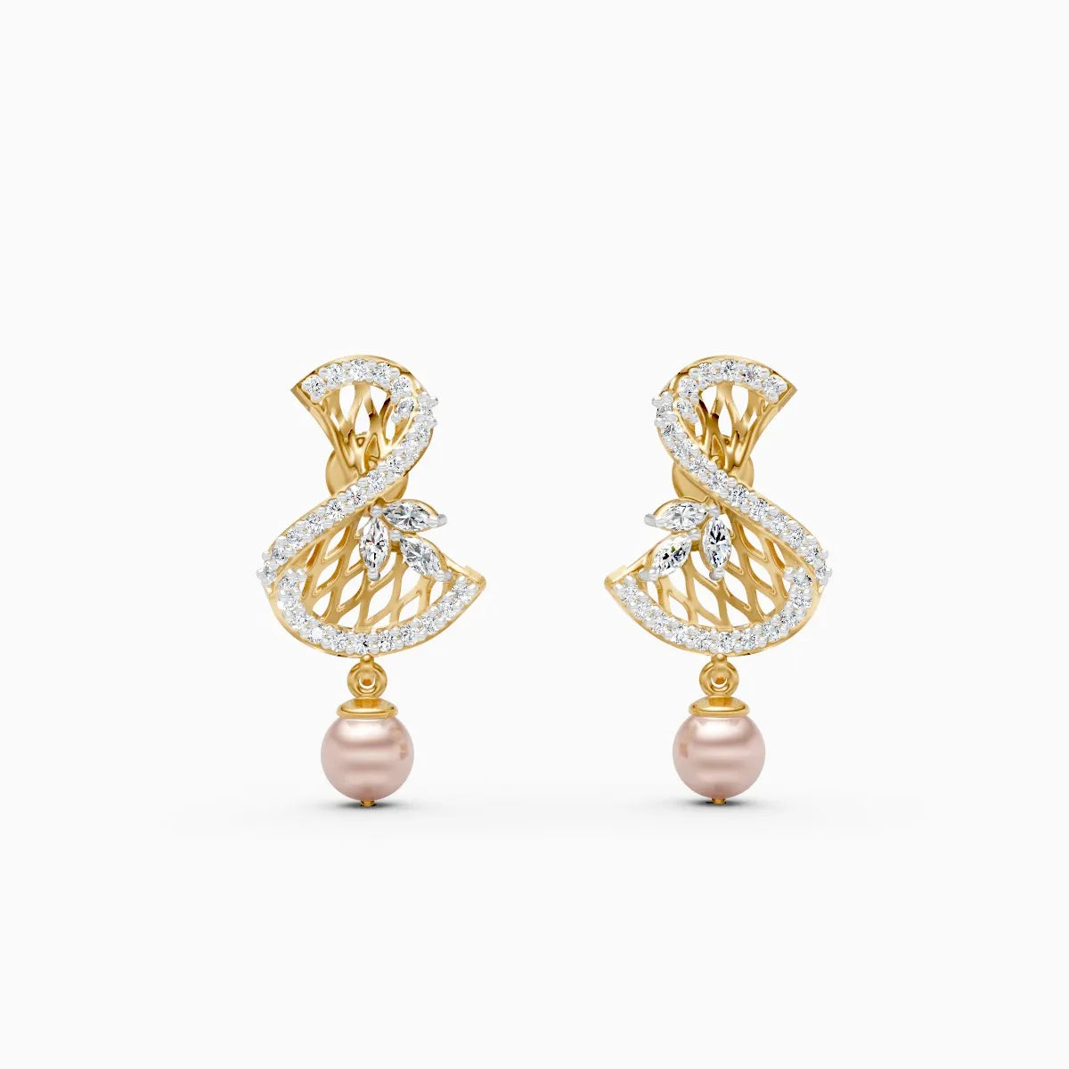 Flora | Tuberose Lab-Grown Diamond Drop Earrings