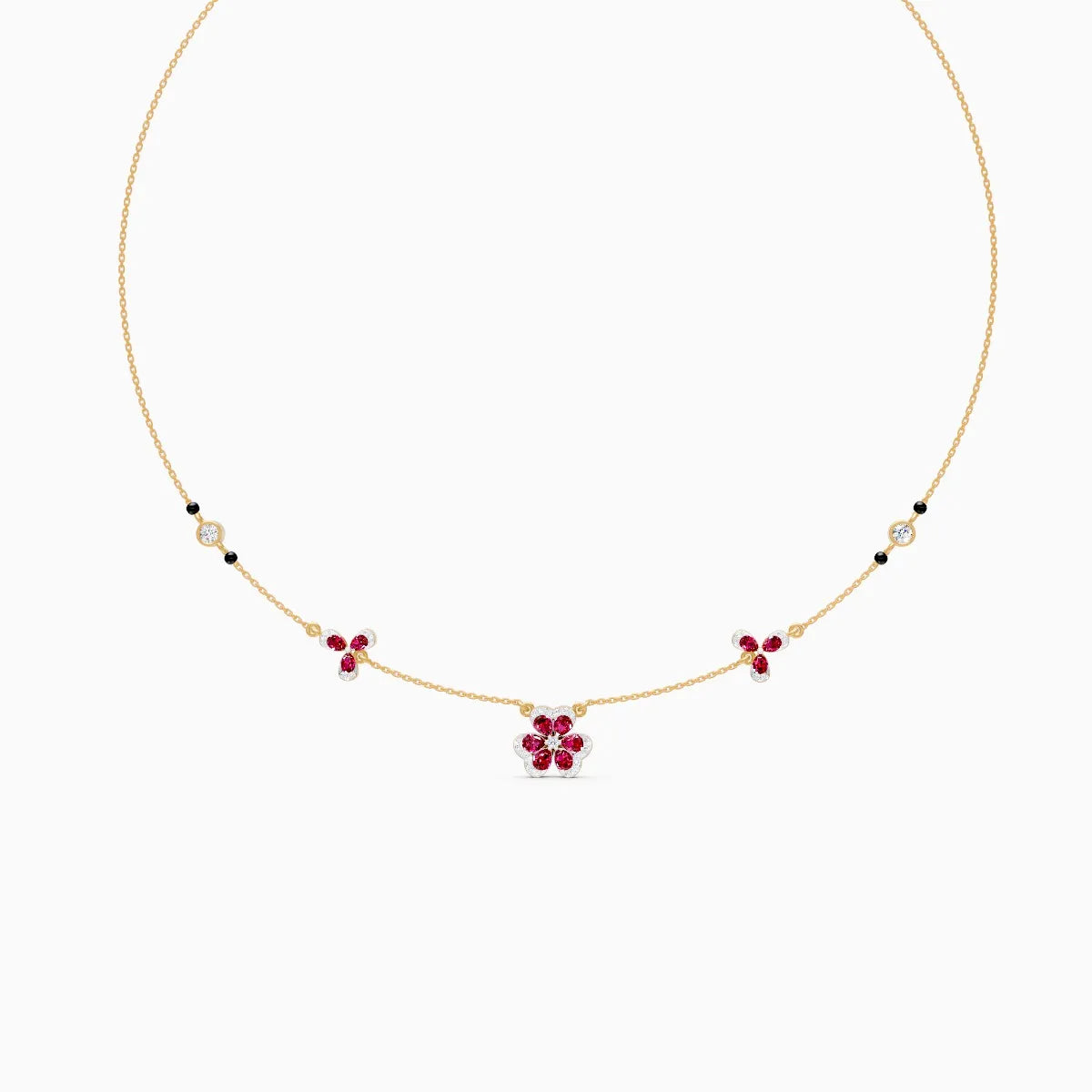 Flora | Emeraldine Lab-Grown Diamond Necklace - Nivara