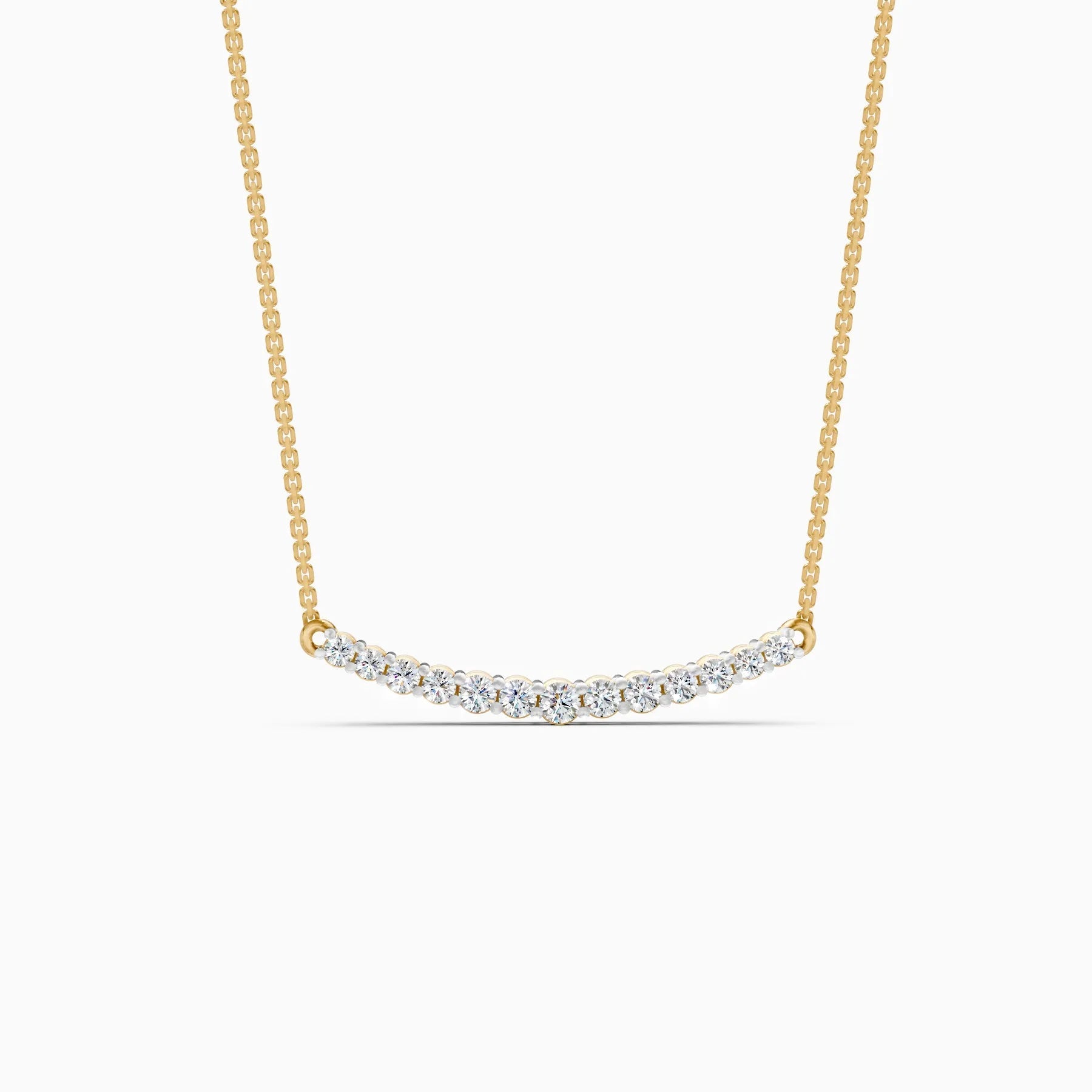 Noor | Soft Halo Lab-Grown Diamond Necklace - Nivara