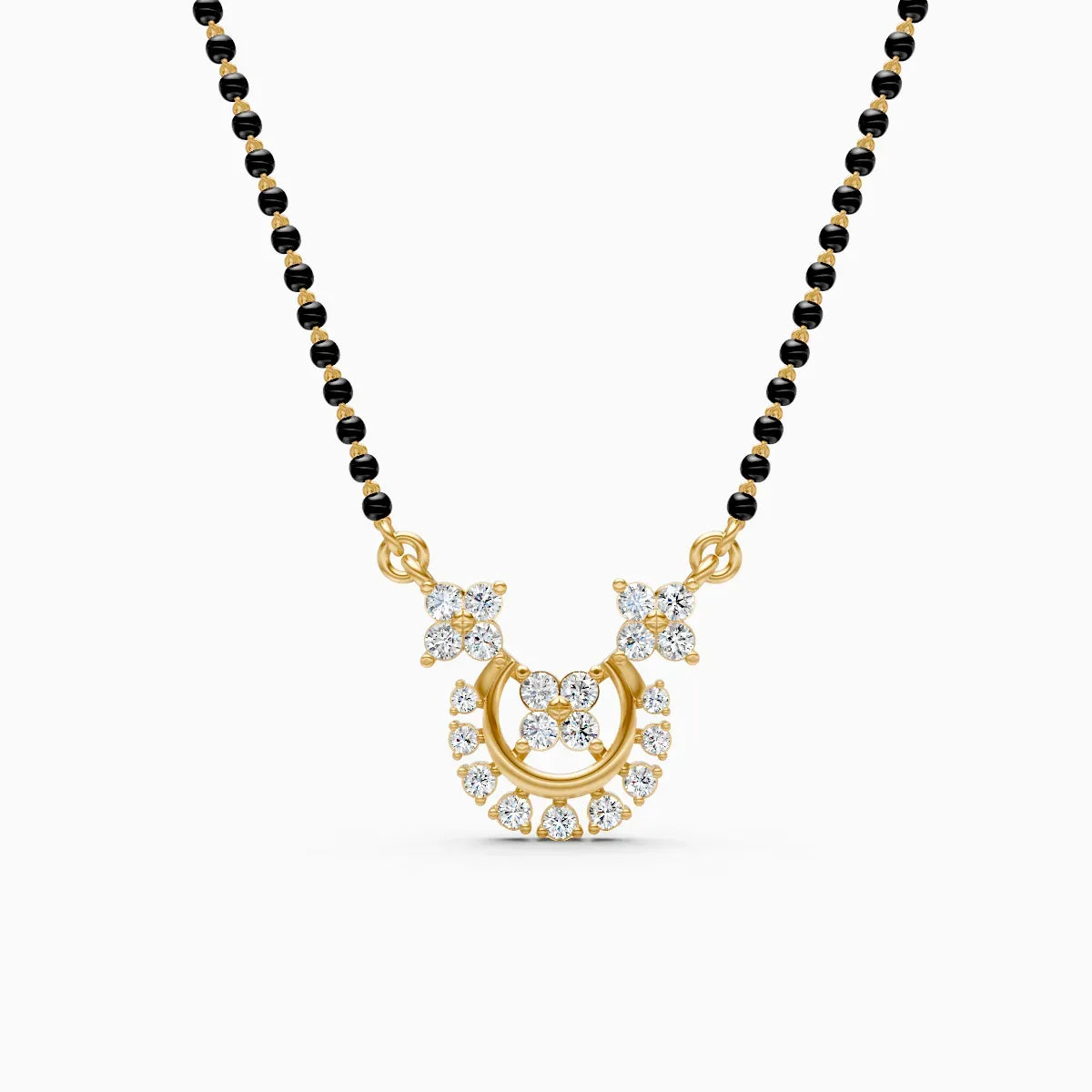 Aarya | Halo Drop Lab-Grown Diamond Mangalsutra