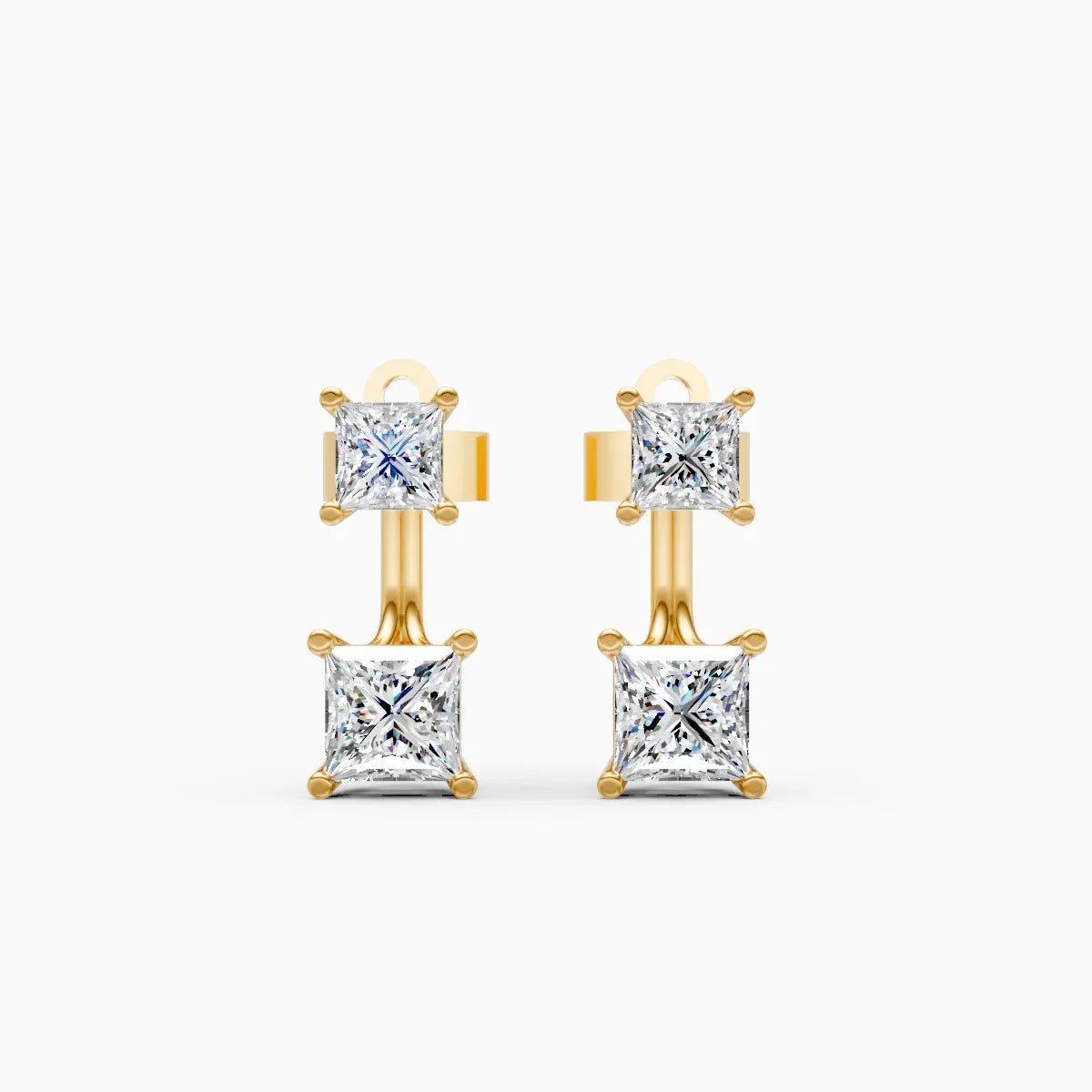 Mode | Etching Lab-Grown Diamond Drop Earrings