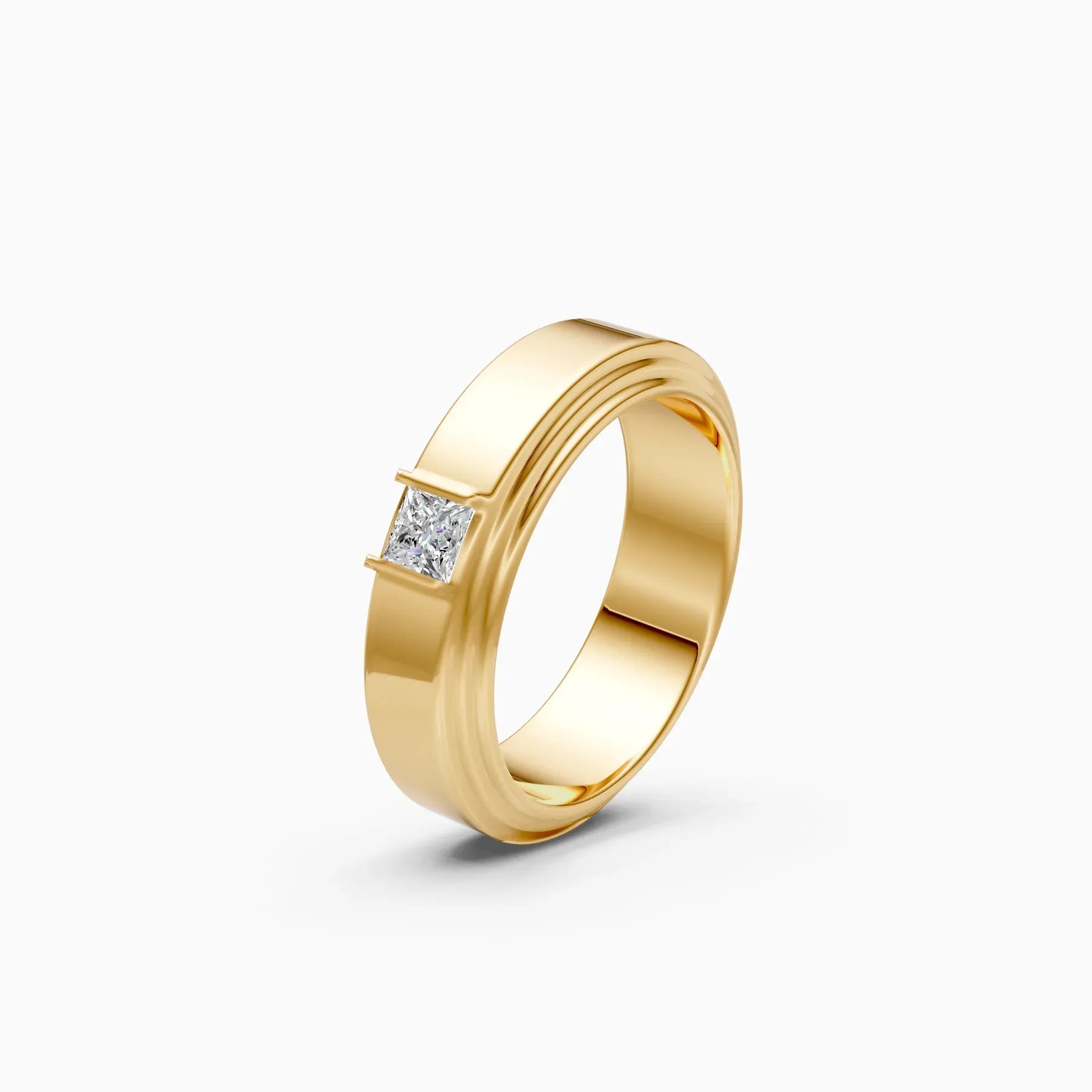 Veer | Prism Men's Princess-Cut Solitaire Ring