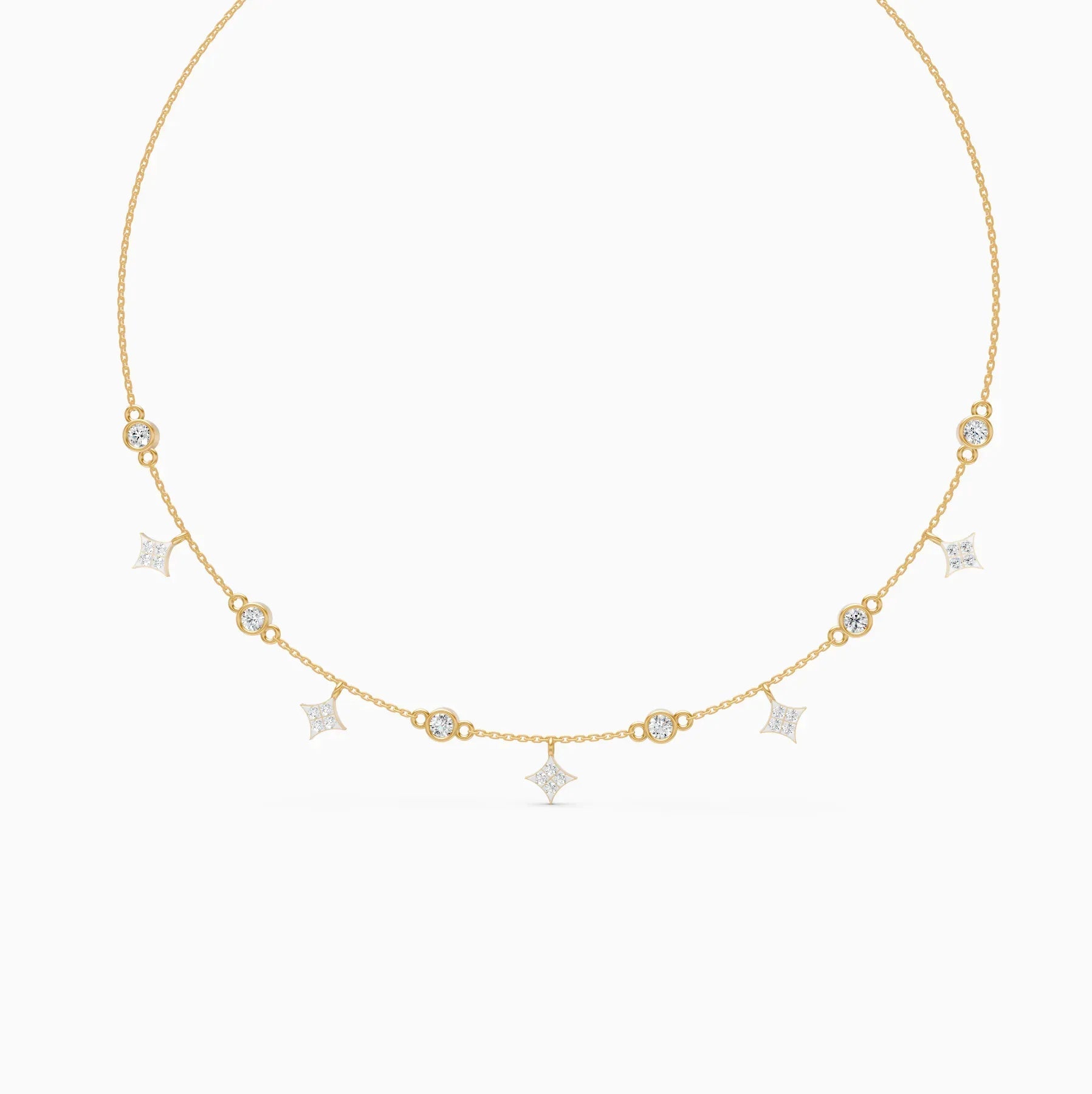 Celestia | Stardrift Lab-Grown Diamond Necklace - Nivara