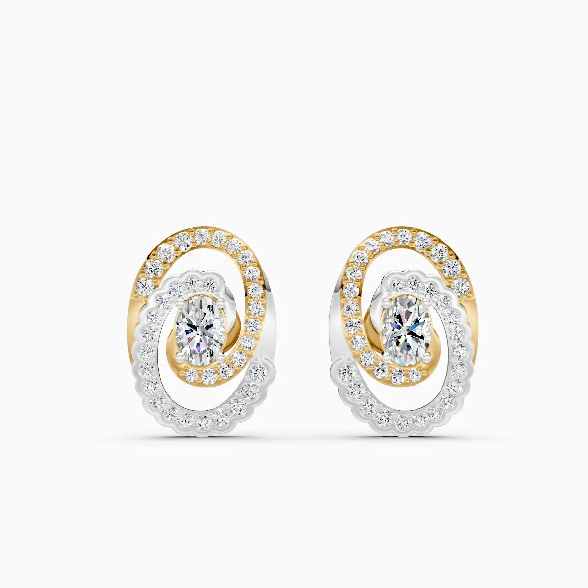 Mira | Halo Hush Lab-Grown Diamond Earrings