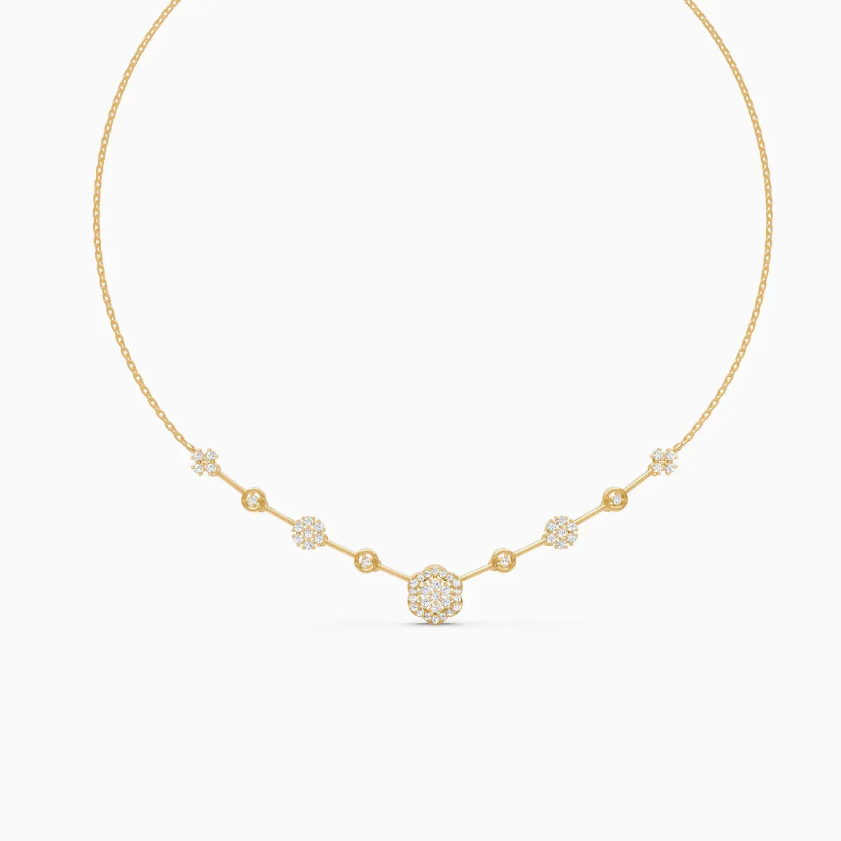 Flora | Petal Drift Lab-Grown Diamond Necklace - Nivara