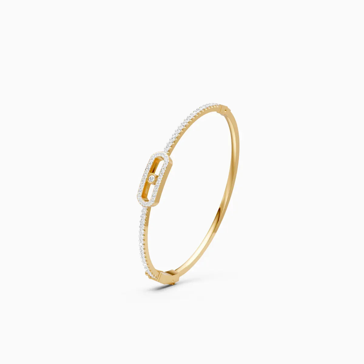 Mira | Smooth Lab-Grown Diamond Kada - Nivara