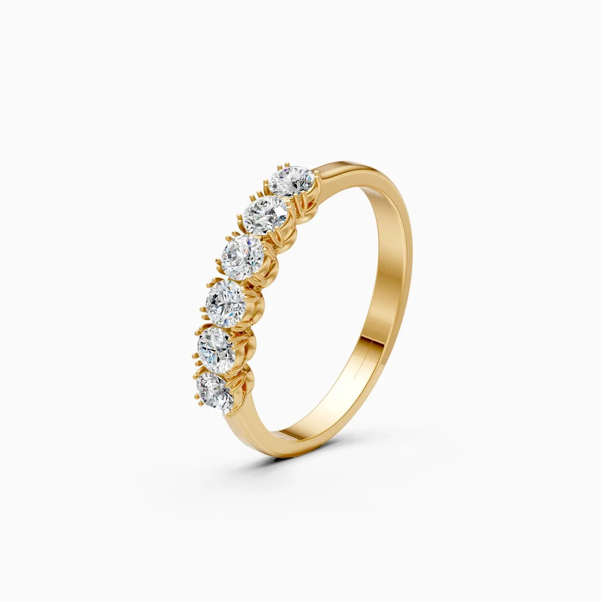 ��Foreva | Round Lab Grown Diamonds Half-Eternity Ring�� Rings VD_AYN��- Lab Grown Diamonds Jewellery