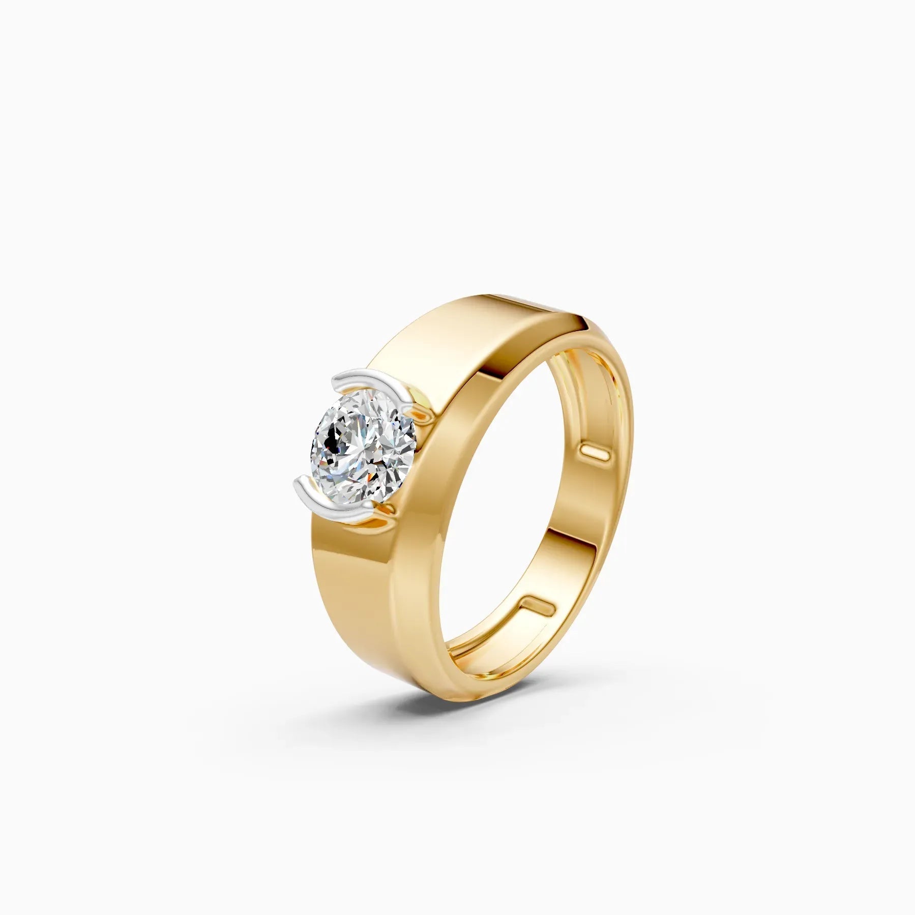 ��Amora | Round Solitaire Minimal Lab Grown Diamond Ring�� Rings VD_AYN��- Lab Grown Diamonds Jewellery