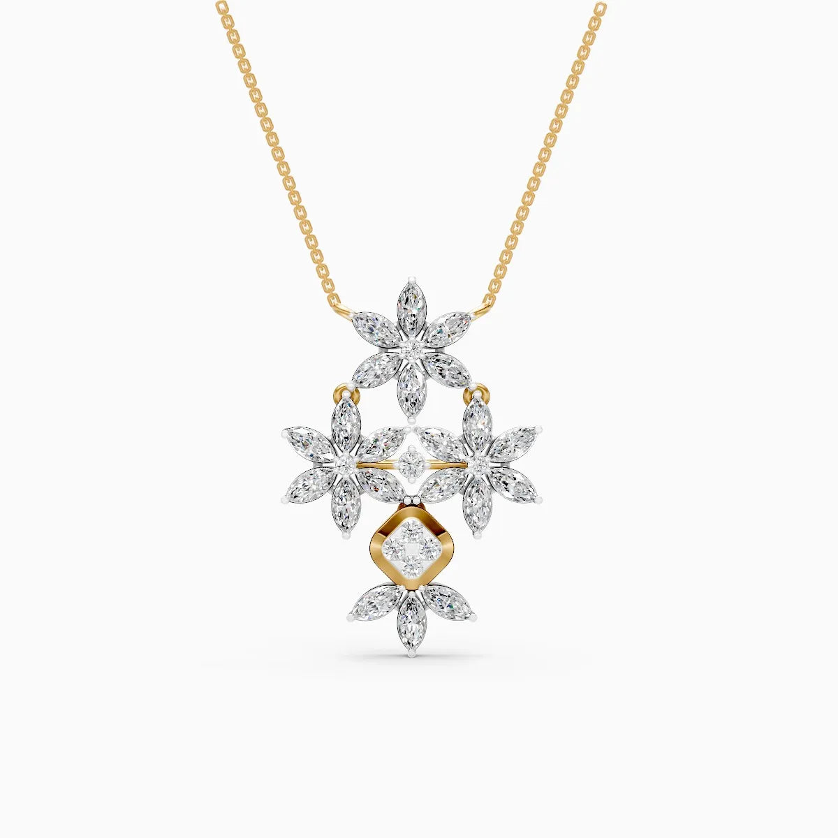 Flora | Orchid Mist Lab-Grown Diamond Necklace - Nivara