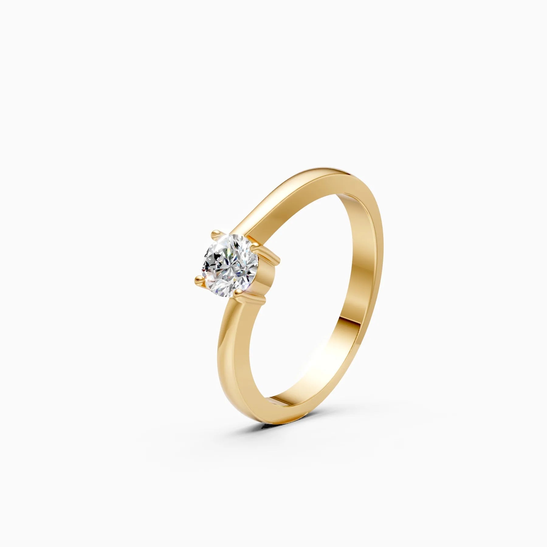 ��Amara | Round Lab Grown Diamond Solitaire Ring�� Rings VD_AYN��- Lab Grown Diamonds Jewellery