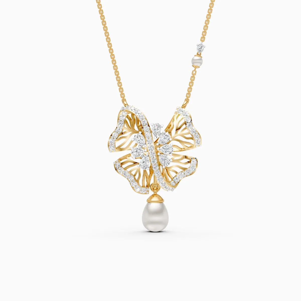 Vanya | Flutter Lab-Grown Diamond Pendant - Nivara