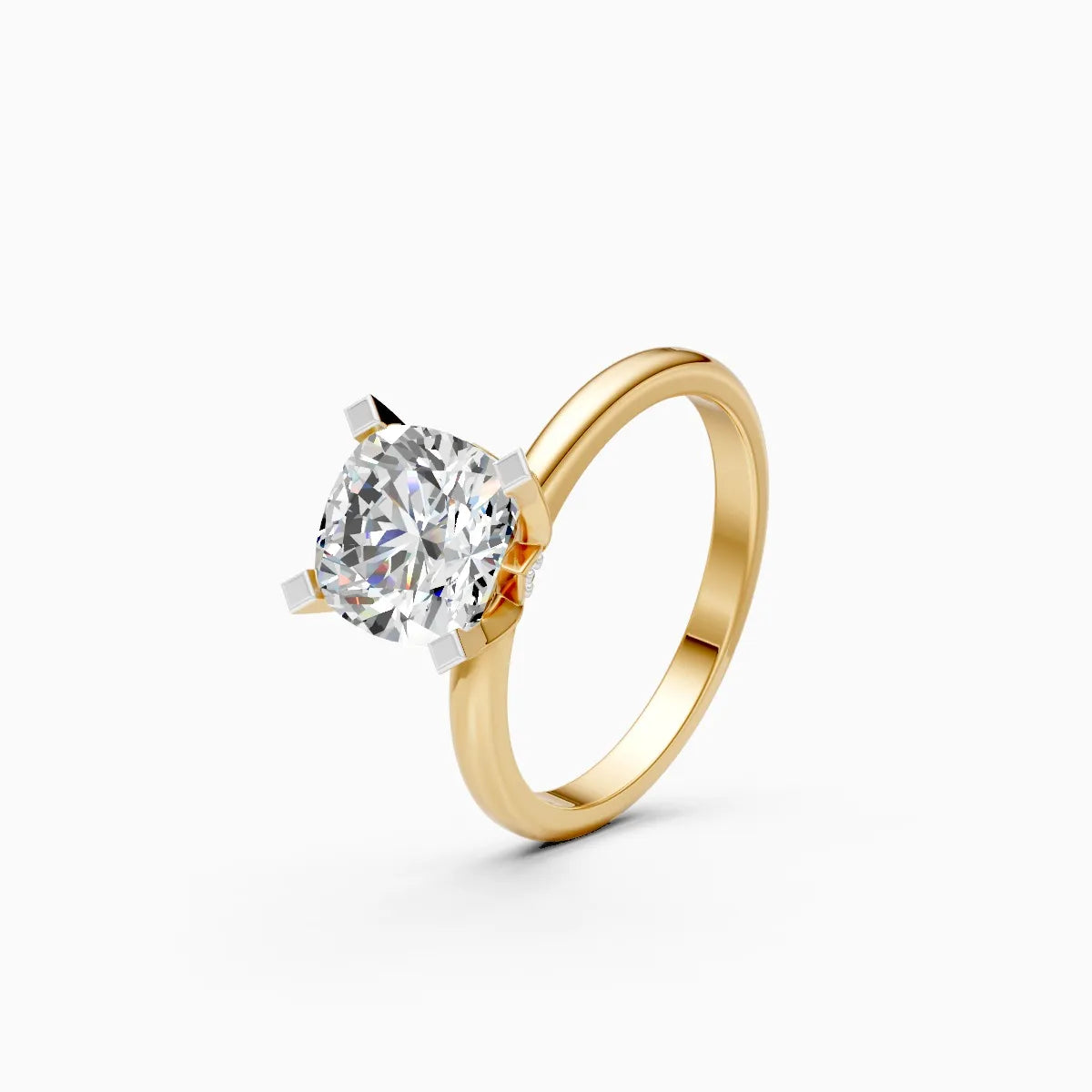 ��Amora | Cushion Lab Grown Diamond Plain Band Ring�� Rings VD_AYN��- Lab Grown Diamonds Jewellery