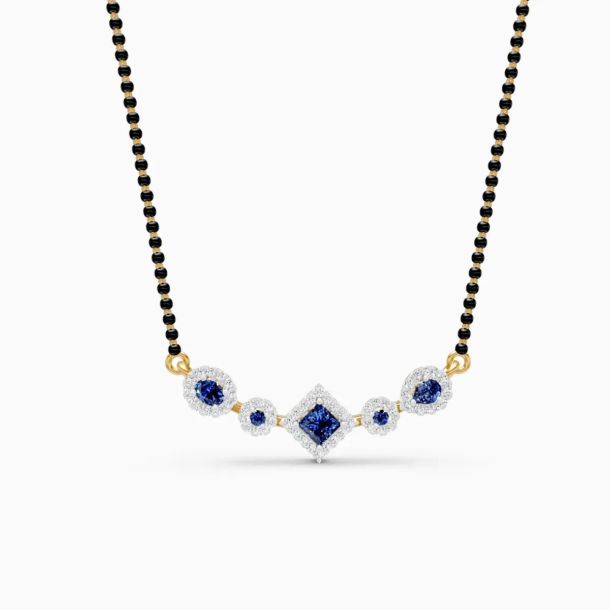 Mira | Halo Light Lab-Grown Diamond Mangalsutra