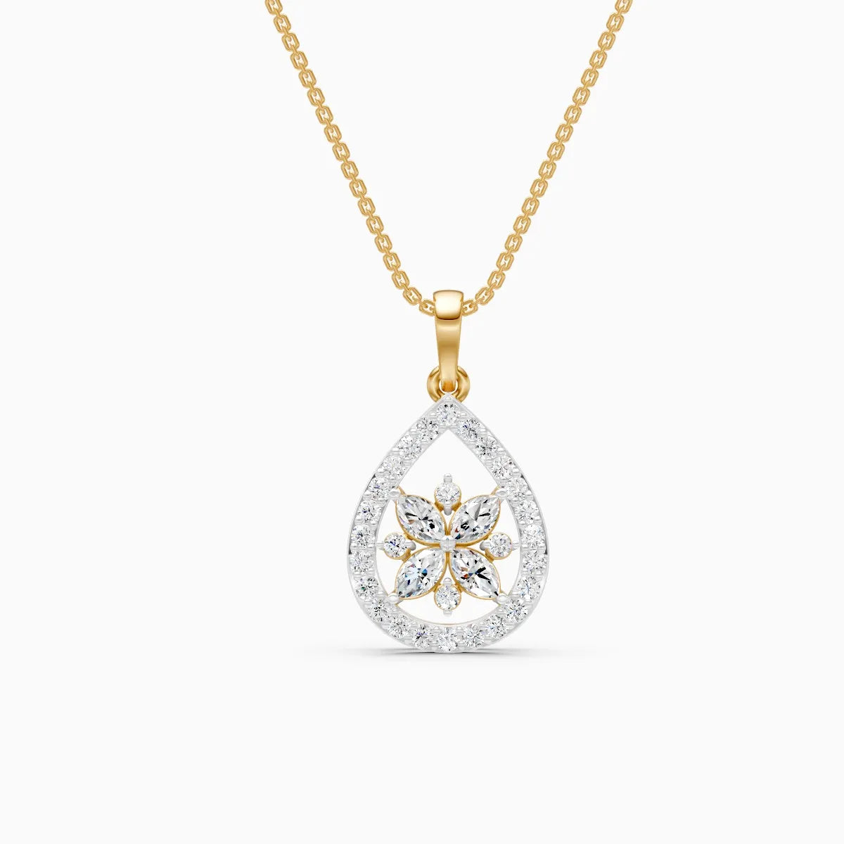 Flora | Rose Drift Lab-Grown Diamond Pendant - Nivara