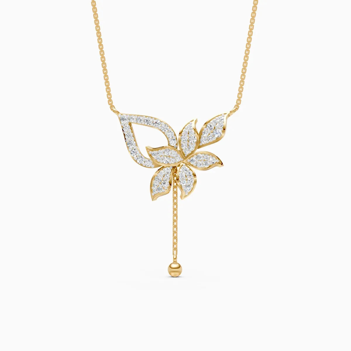 Flora | Petalwhisper Lab-Grown Diamond Pendant - Nivara