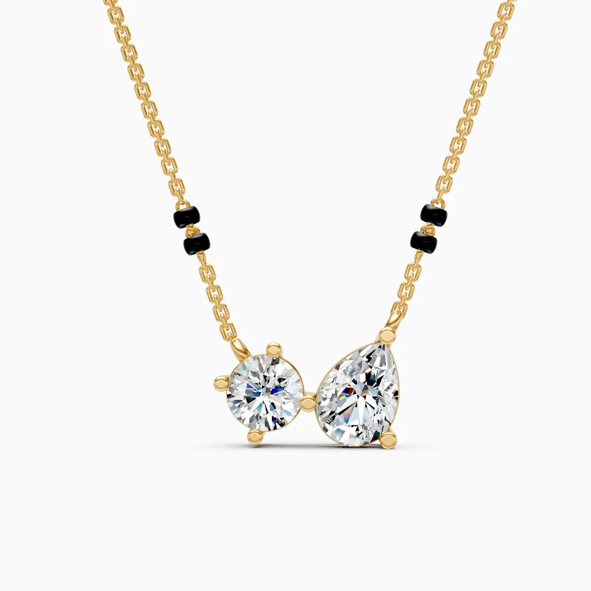 Toi et Moi | Two Hearts Lab-Grown Diamond Mangalsutra