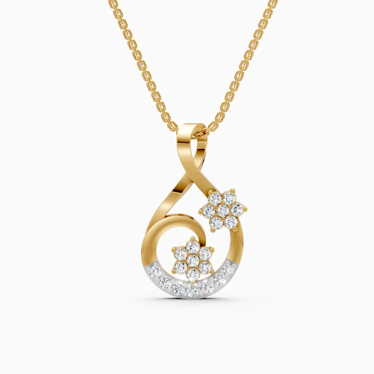 Flora | Petal Glide Lab-Grown Diamond Pendant - Nivara