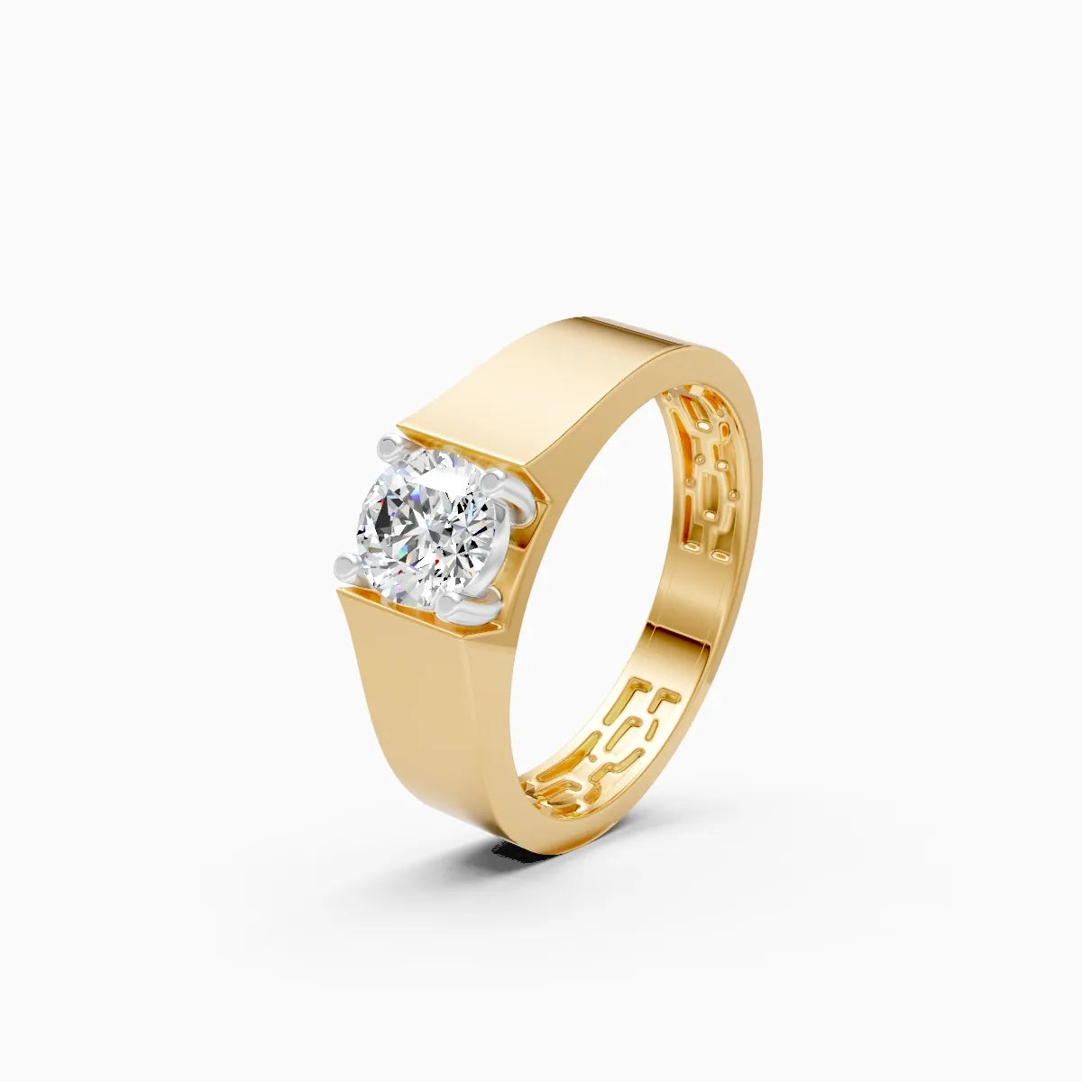 Mode | Helix Men's Geometric Solitaire Ring