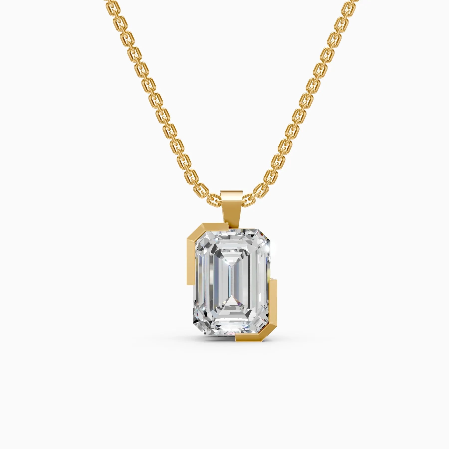 Mode | Solitaire Light Lab-Grown Diamond Necklace - Nivara