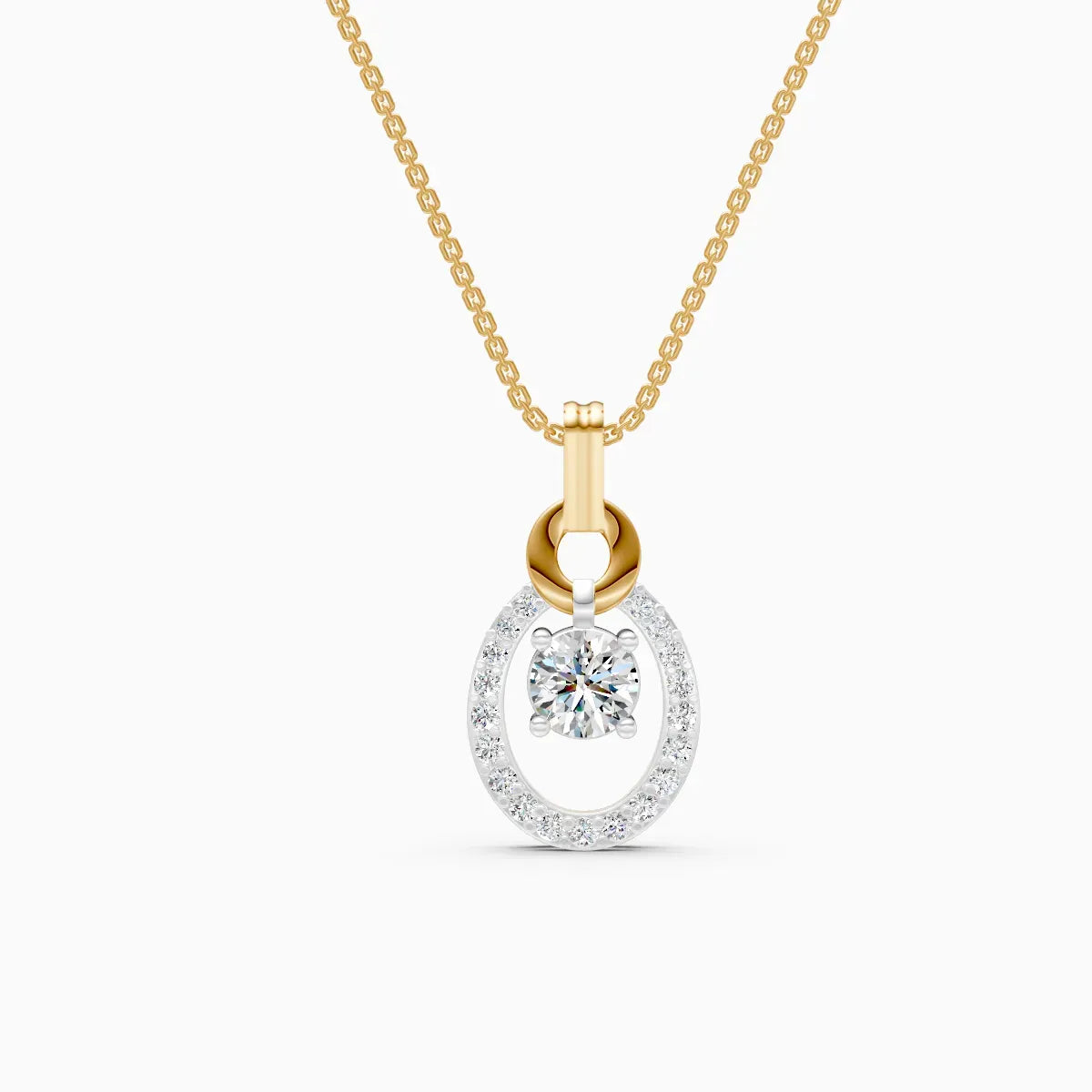Mira | Ring of Light Lab-Grown Diamond Pendant - Nivara