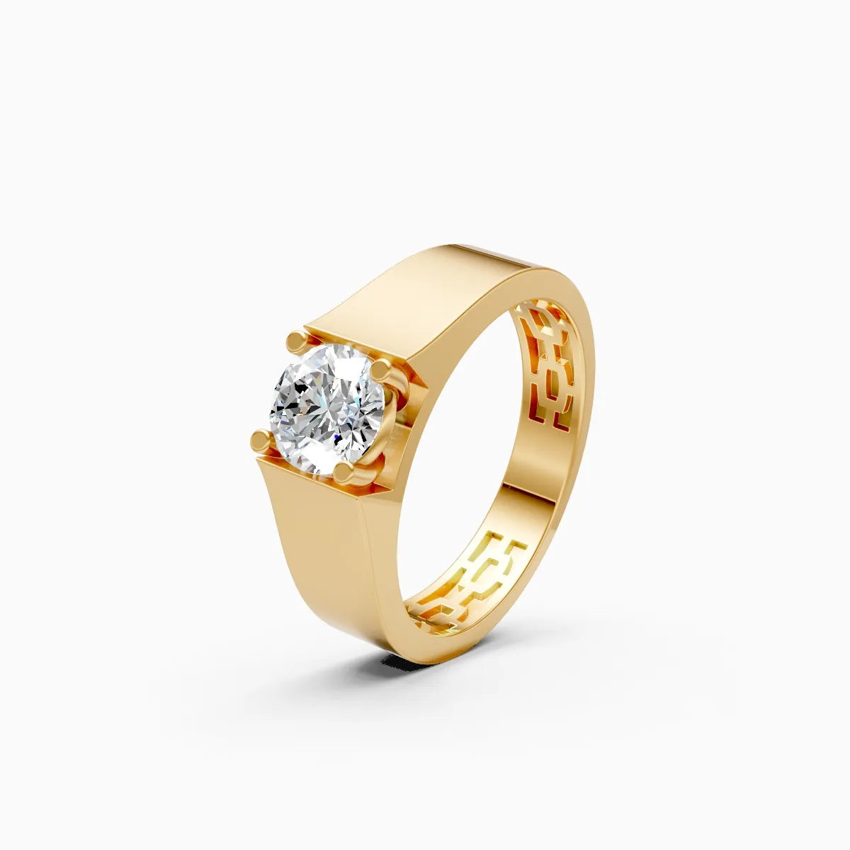 Mode | Echo Men's Solitaire Ring