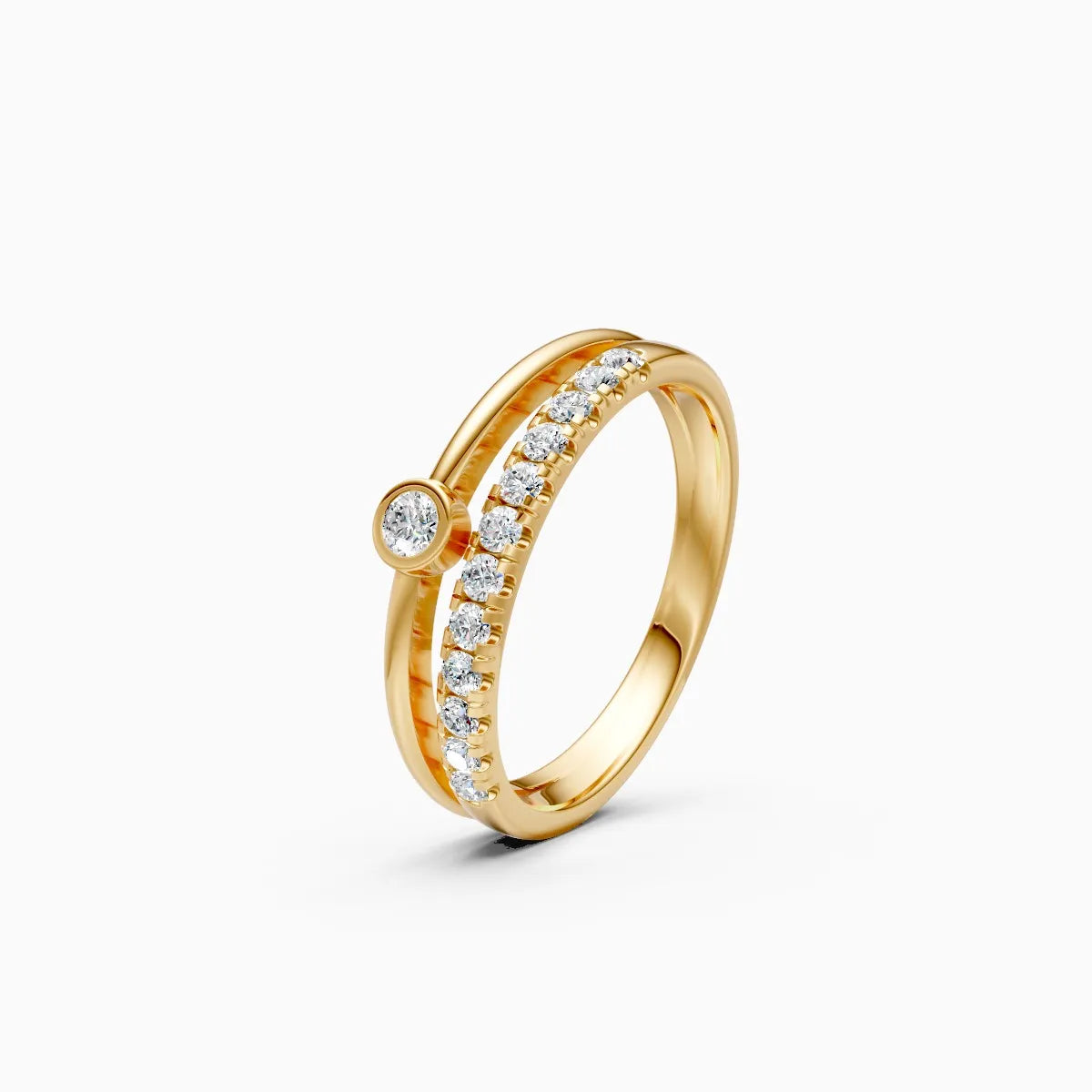��Mode | Parallel Split Shank Round Lab Grown Diamond Ring�� Rings VD_AYN��- Lab Grown Diamonds Jewellery