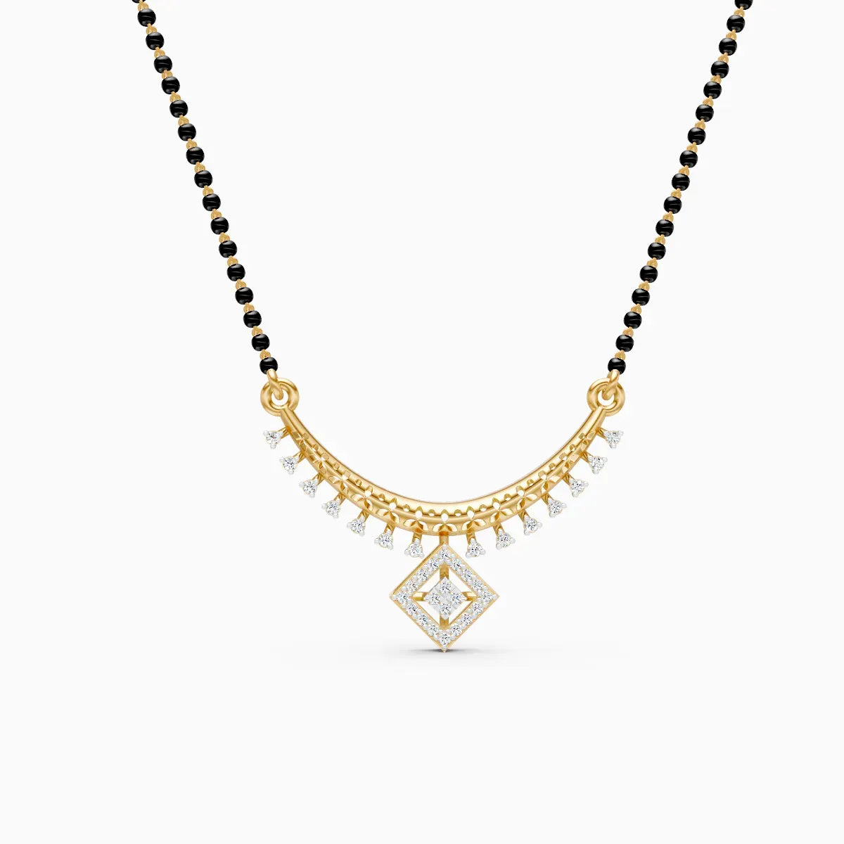 Rupak | Center Vow Lab-Grown Diamond Mangalsutra