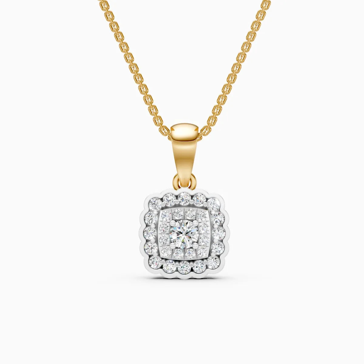 Mira | Quadra Lab-Grown Diamond Pendant - Nivara