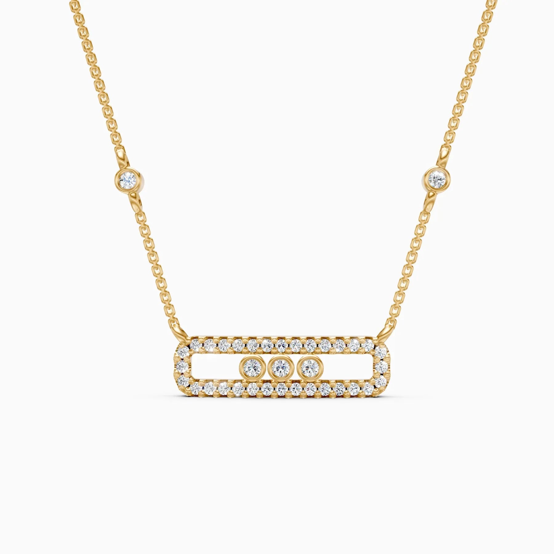 Noor | Lumen Cluster Lab-Grown Diamond Necklace - Nivara